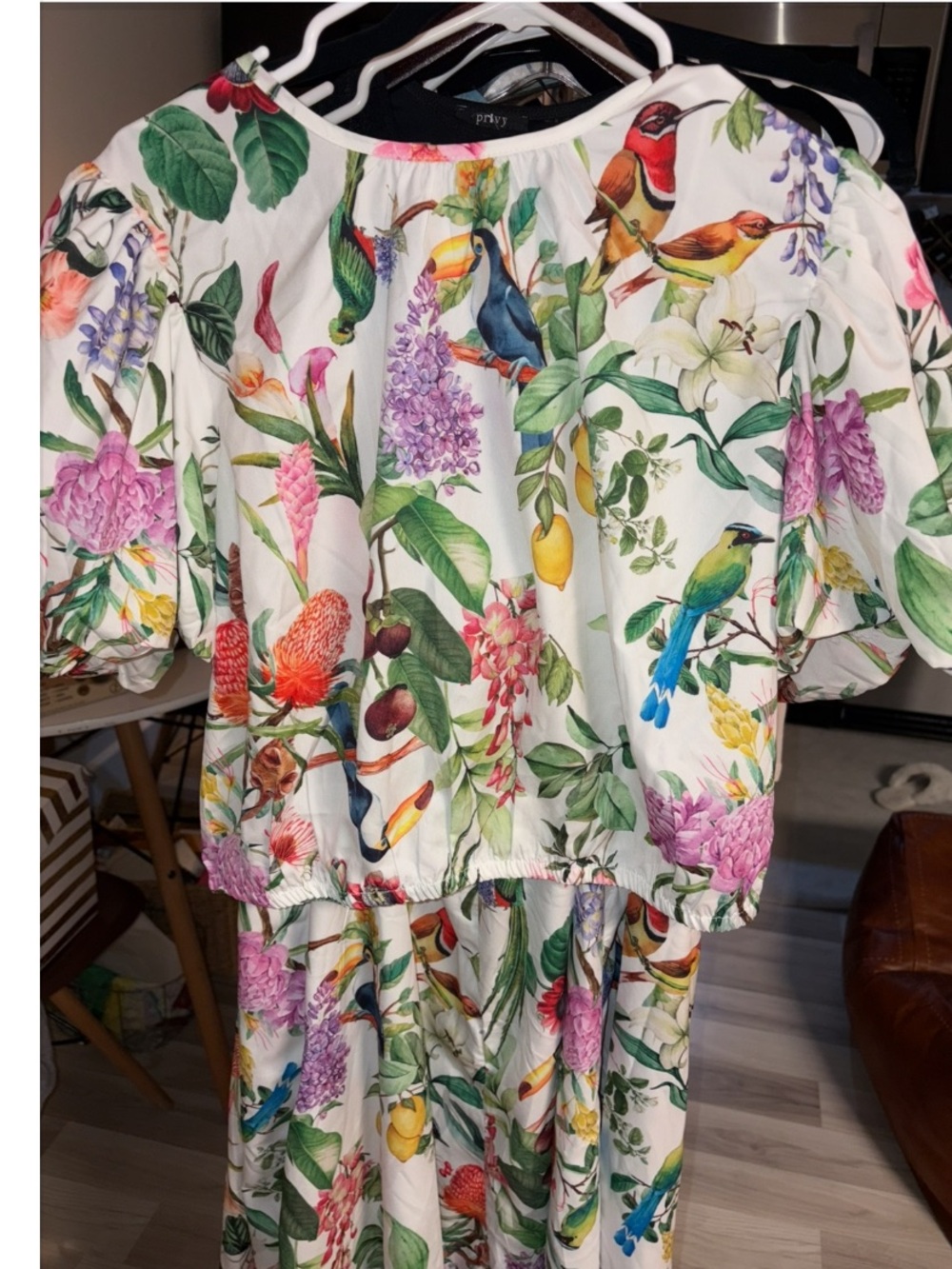 Calypso St. Barth Tropical Bird & Floral Two-Piece Set (Mixed Size) Large/XSmall - Picture 9 of 16